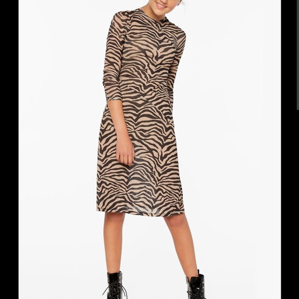 Bardot Junior Girl's NWT SZ 16 Zebra Print Dress